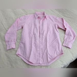 Lands End Cotton Pink Oxford Shirt Size M (bundle 2 for $20, 3 for $28)